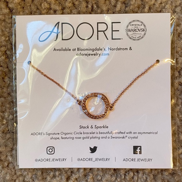 NWT Adore Jewelry Organic Circle Necklace - Picture 1 of 7